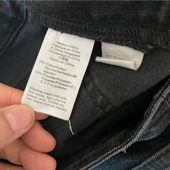 Madewell Black Skinny Overalls in Lunar Wash Size XXS - Picture 5 of 11